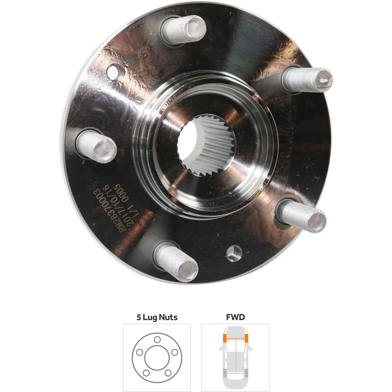 Front And Rear Hub Assembly Passenger Side & Driver Side