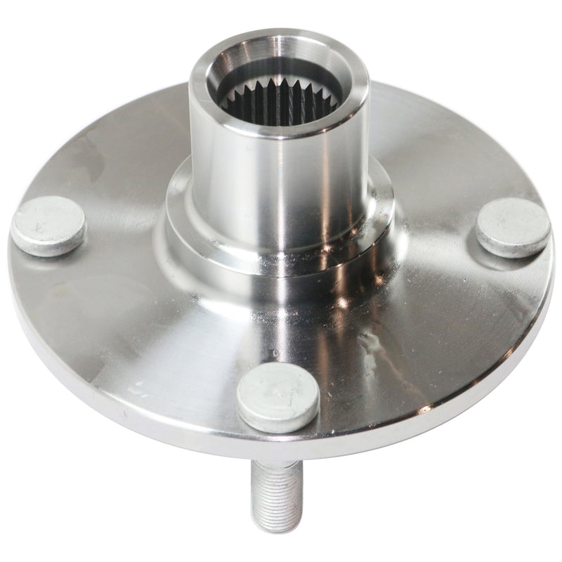 Set Of 4 - Front and Rear Wheel Hubs Front - Without Bearing  Rear - With Bearing 4-Wheel ABS With Rear Drum Brakes