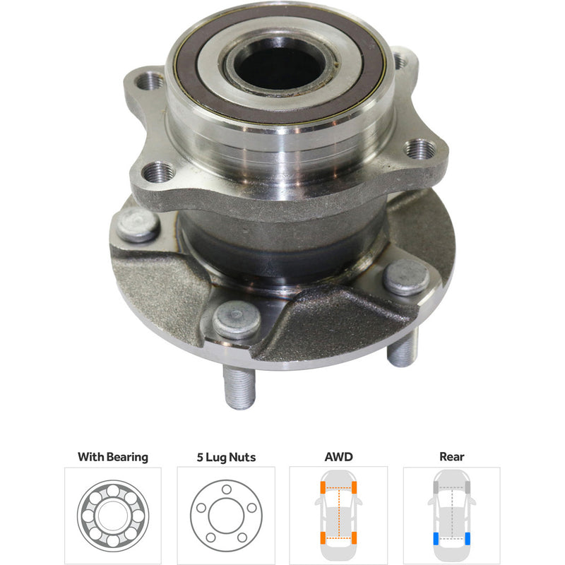 Set Of 2 - Rear Wheel Hubs With Bearing