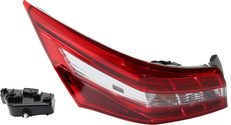 Driver and Passenger Side Outer Tail Lights With bulb(s) Halogen Mounts on Body