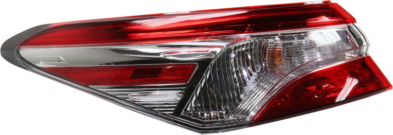 Set Of 2 - Driver and Passenger Side Outer Tail Lights With bulb(s) Halogen Mounts on Body | TO2805134,TO2804134