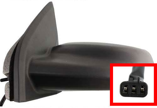 Driver And Passenger Side Mirrors Power Non-Folding Non-Heated Textured Black Without Signal Light Without Blind Spot Feature | GM1320267,GM1321267