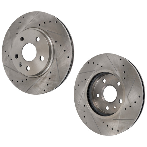 Disc Brake Rotor CarParts SET-STPC27110055DRS2