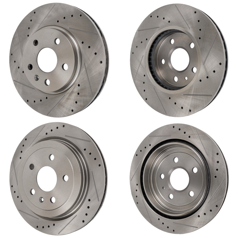 Disc Brake Rotor CarParts SET-STPC27110055DRS4