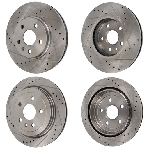 Disc Brake Rotor CarParts SET-STPC27110055DRS4
