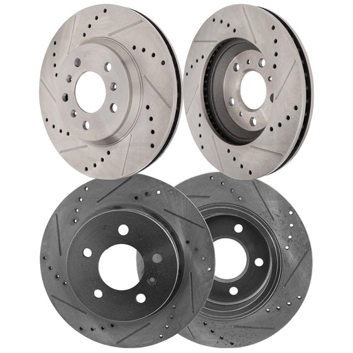 Disc Brake Rotor CarParts SET-STPC27110072DRS4