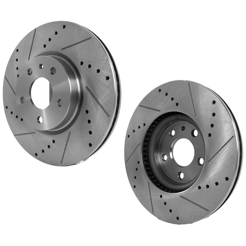 Disc Brake Rotor CarParts SET-STPF27110125DRS2