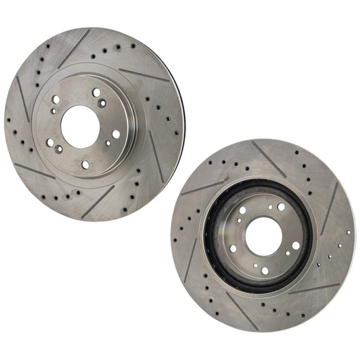 Disc Brake Rotor CarParts SET-STPF27110158DRS2