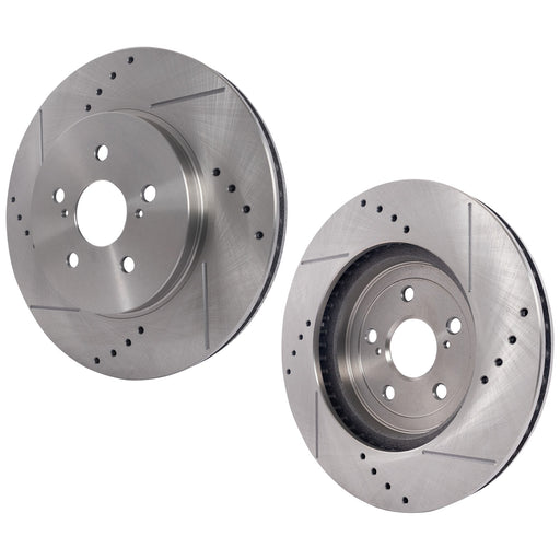 Disc Brake Rotor CarParts SET-STPL27110057DRS2
