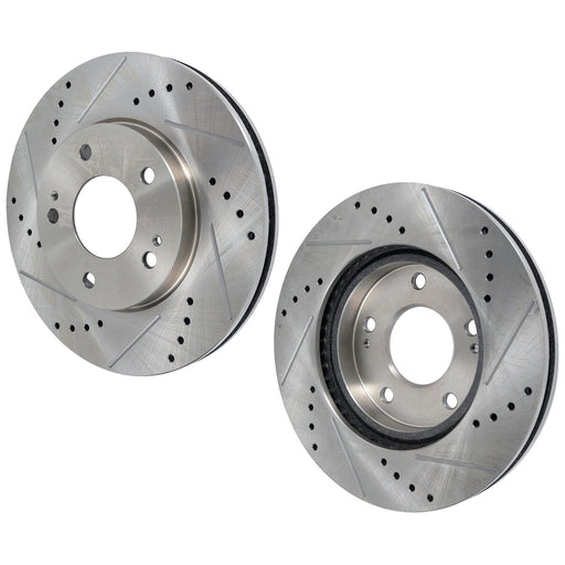 Disc Brake Rotor CarParts SET-STPM27110053DRS2
