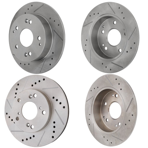 Disc Brake Rotor CarParts SET-STPM27110065DRS4