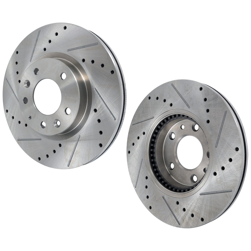 Disc Brake Rotor CarParts SET-STPM27110074DRS2