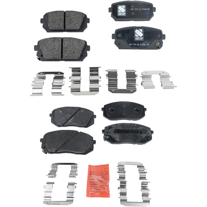 Disc Brake Pad Set CarParts SET-STPSSCP1295-4-C