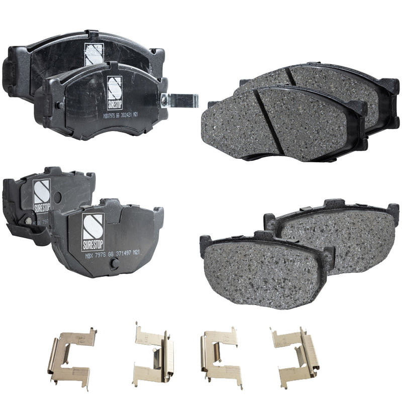 Disc Brake Pad Set CarParts SET-STPSSCP266-4-B