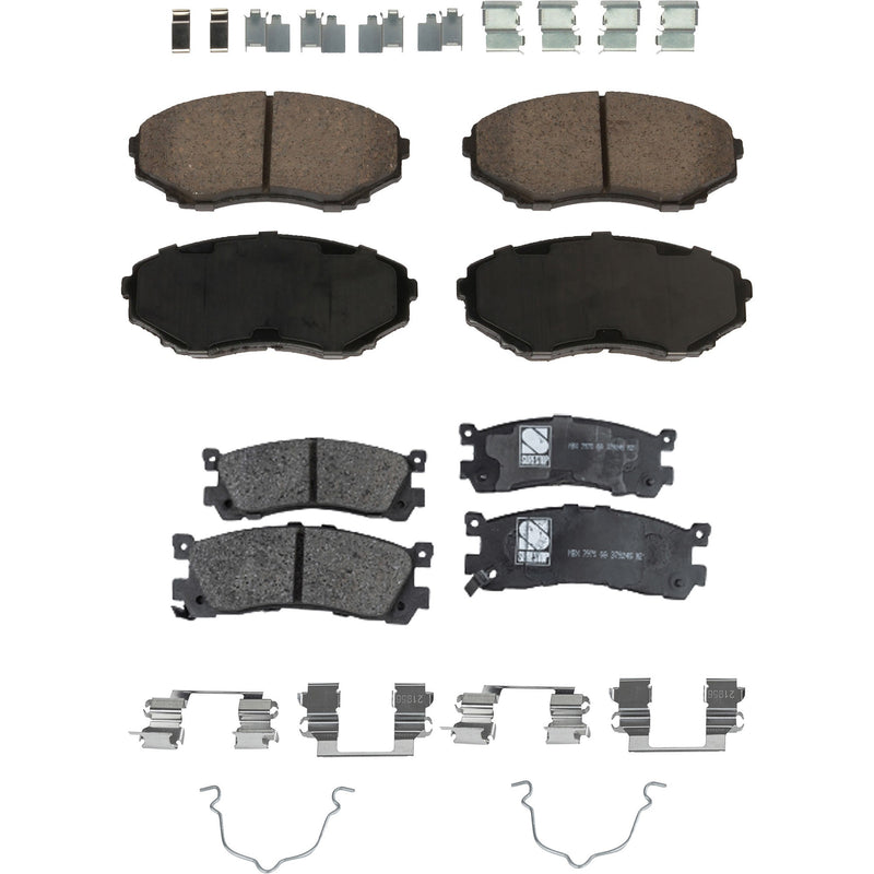 Disc Brake Pad Set CarParts SET-STPSSCP551-4-A