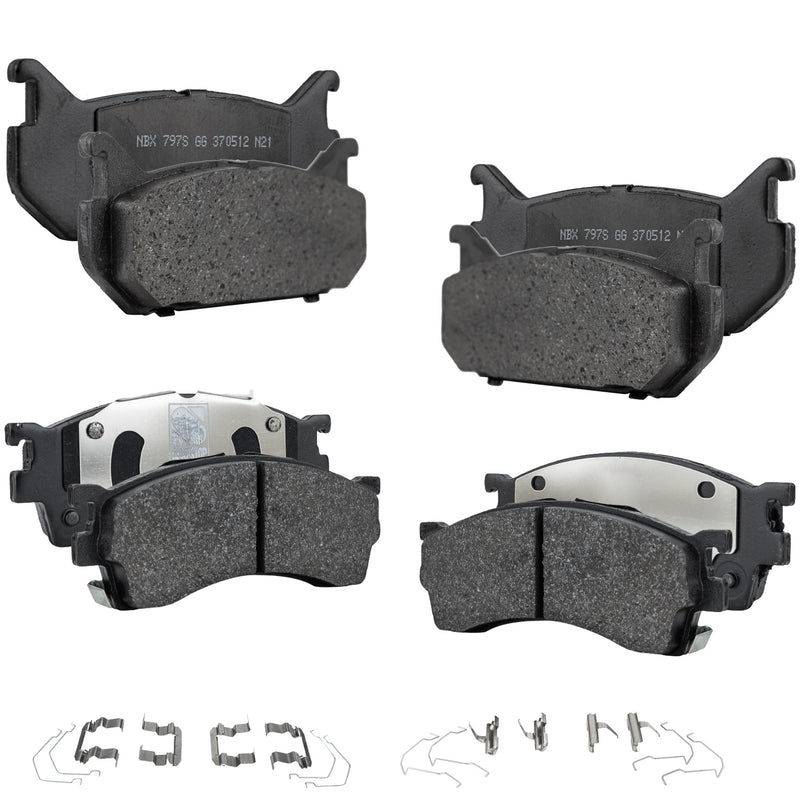 Disc Brake Pad Set CarParts SET-STPSSCP637-4-A