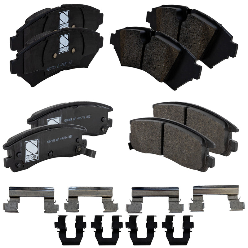 Disc Brake Pad Set CarParts SET-STPSSCP818-4-A