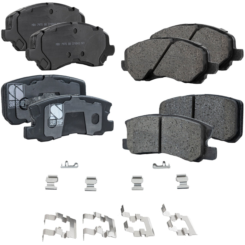 Disc Brake Pad Set CarParts SET-STPSSCP866-4-B