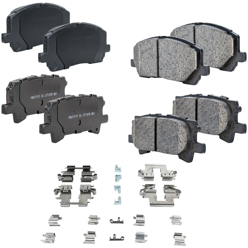 Disc Brake Pad Set CarParts SET-STPSSCP884-4-B