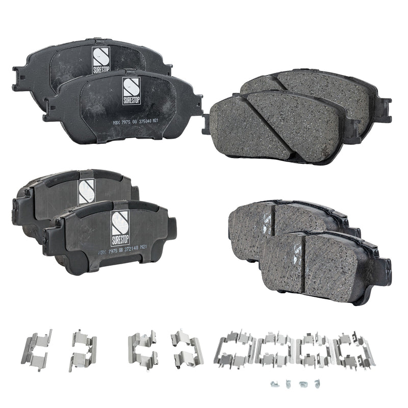 Disc Brake Pad Set CarParts SET-STPSSCP906-4-B