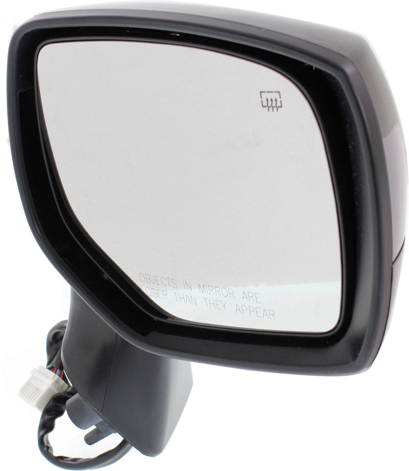 Set Of 2 - Mirrors Power Manual Folding Heated With 1 Paintable and 1 Textured Black Cap