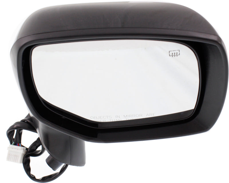 Set Of 2 - Mirrors Power Manual Folding Heated With 1 Paintable and 1 Textured Black Cap