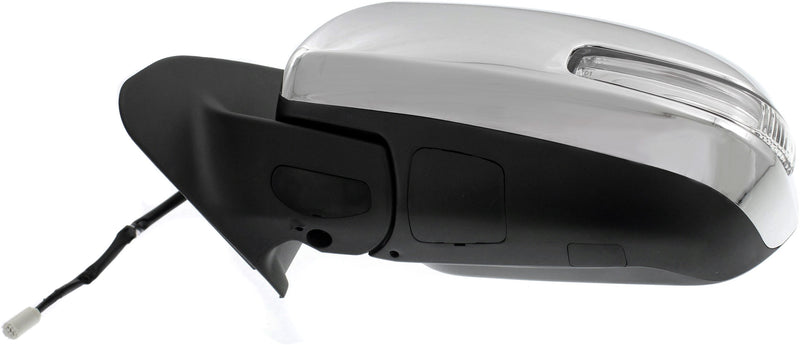 Mirrors Power Manual Folding Non-Heated Chrome In-housing Signal Light | TO1321285,TO1320285
