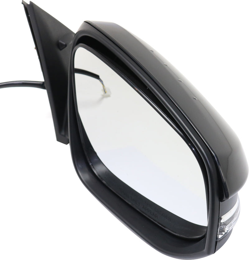 Driver and Passenger Side Mirrors, Power, Manual Folding, Heated, Paintable, In-housing Signal Light, Without memory, Without Puddle Light, Without Auto-Dimming, Without Blind Spot Feature