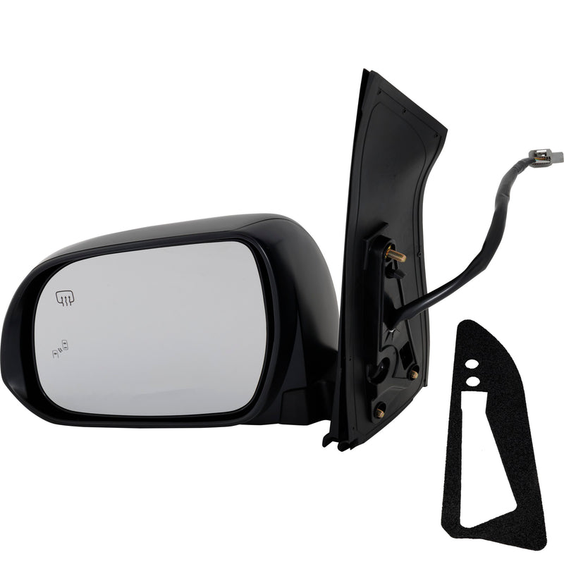 Set Of 2 - Mirrors Power Heated Manual Folding In-housing Signal Light with Memory with Puddle Light with Blind Spot Detection in Glass | TO1320359,TO1321359