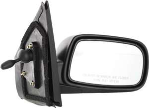 Set Of 2 - Non-Towing Mirrors Manual Remote Manual Folding Non-Heated Textured Black Without Signal Light | TO1320197,TO1321197