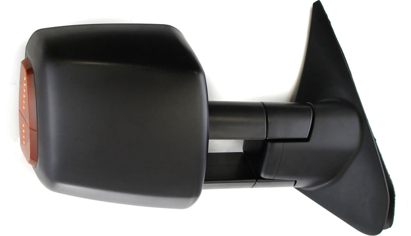 Set Of 2 - Towing Mirror Power Manual Folding Heated Textured Black In-housing Signal Light | TO1320243,TO1321243