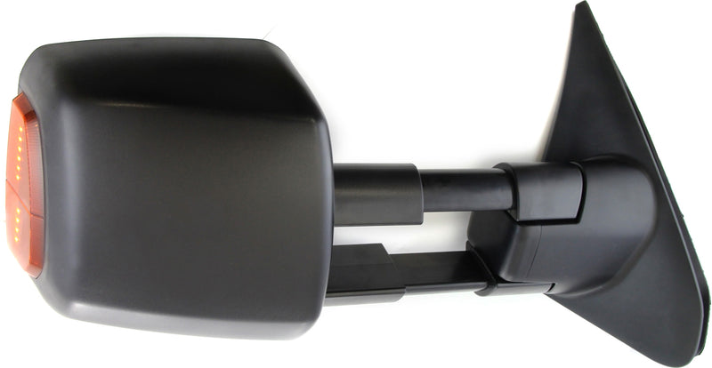 Set Of 2 - Towing Mirror Power Manual Folding Heated Textured Black In-housing Signal Light | TO1320243,TO1321243