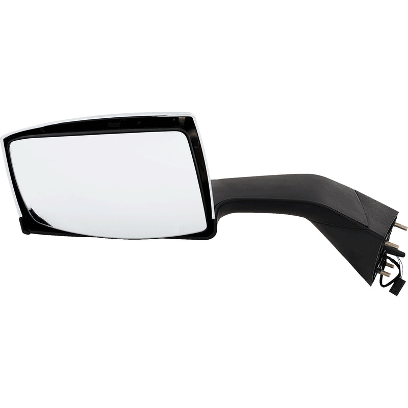 Hood Mirror Passenger Side & Driver Side Manual Adjust Non-Folding Heated Chrome