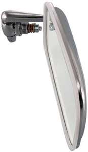 Set Of 2 - Mirrors Manual Adjust Non-Folding Non-Heated Chrome Without Signal Light Sedan | VW1320101,VW1321101