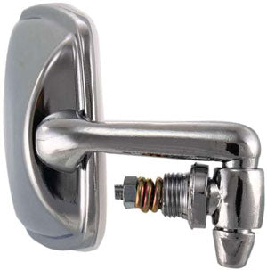 Set Of 2 - Mirrors Manual Adjust Non-Folding Non-Heated Chrome Without Signal Light Sedan | VW1320101,VW1321101