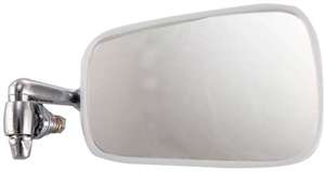 Set Of 2 - Mirrors Manual Adjust Non-Folding Non-Heated Chrome Without Signal Light Sedan | VW1320101,VW1321101