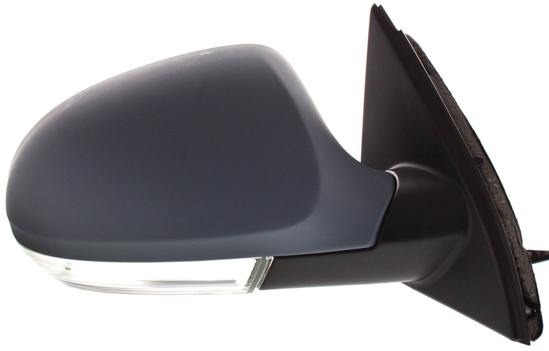 Set Of 2 - Mirrors Power Heated Manual Folding In-housing Signal Light Black Base | VW1320136,VW1321136