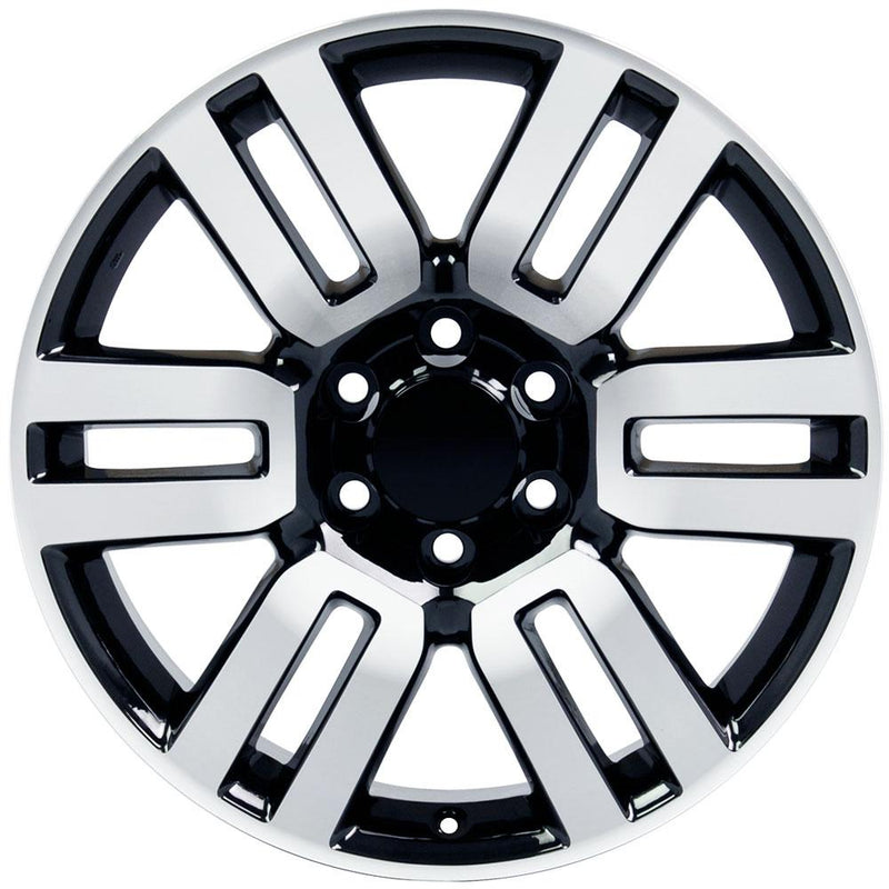 Wheel 20in Replica TY10 fits Toyota 4Runner 20x7 Black Machined