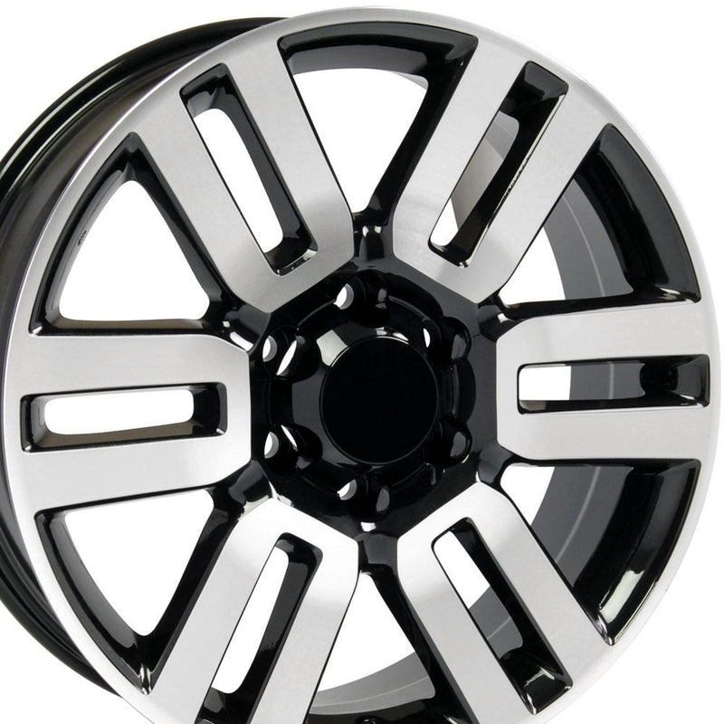 Wheel 20in Replica TY10 fits Toyota 4Runner 20x7 Black Machined