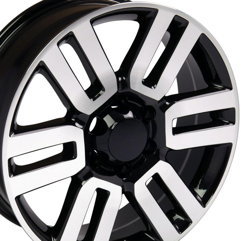 Wheel 20in Replica TY10 fits Toyota 4Runner 20x7 Black Machined