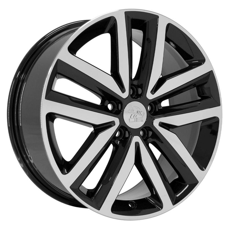 Wheel 18in Replica VW27 fits Volkswagen Jetta 18x7.5 Black Machined