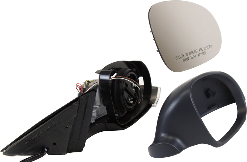 Passenger Side Mirror, Power, Power Folding, Heated, Paintable, In-housing Signal Light, With memory, W/o Puddle Light, W/o Auto-Dimming, W/o Blind Spot Feature10 MIRROR GLASS Driver Side , Heated, w/ Backing Plate, Convertible, Flat | VW1321130