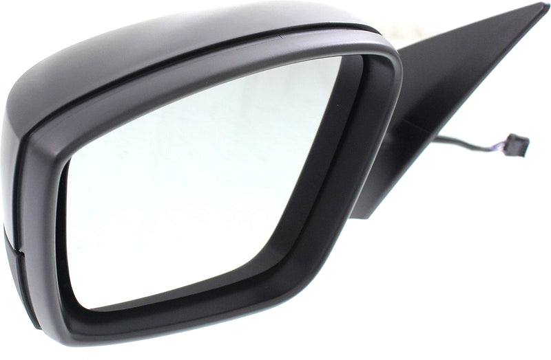 Driver Side Mirror, Power, Manual Folding, Heated, Textured Black, W/o Signal Light | VW1320148