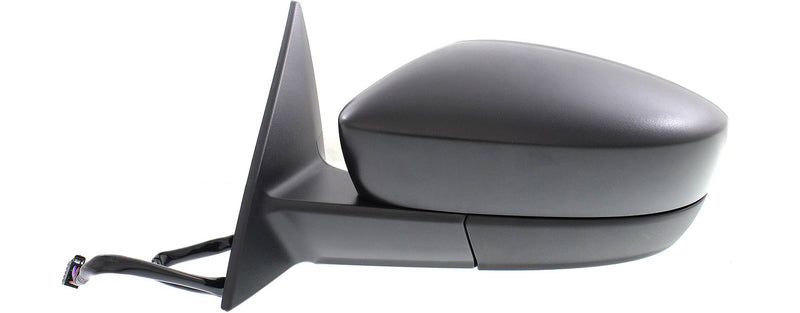 Driver Side Mirror, Power, Manual Folding, Heated, Textured Black, W/o Signal Light | VW1320148