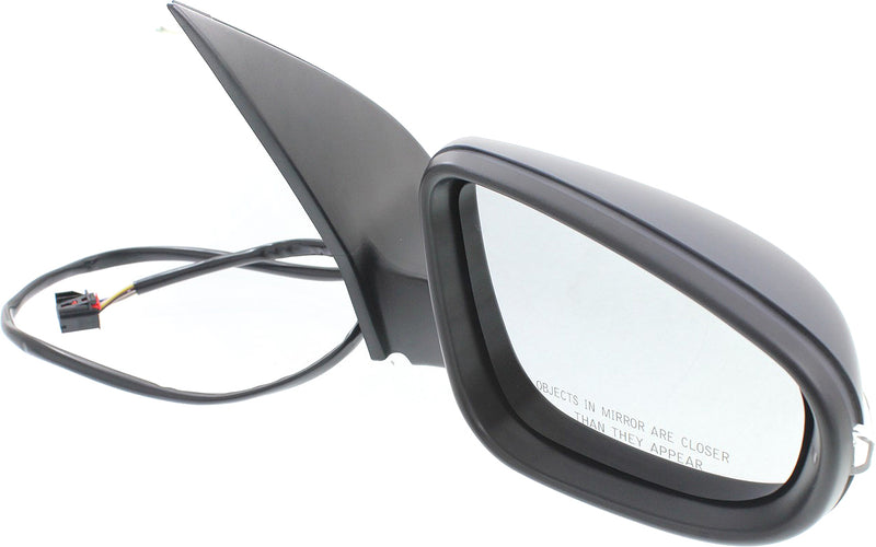 Passenger Side Mirror, Power, Manual Folding, Heated, Paintable, In-housing Signal Light, With memory, Without Puddle Light, Without Auto-Dimming, Without Blind Spot Feature