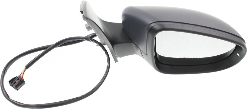 Passenger Side Mirror, Power, Manual Folding, Heated, Paintable, In-housing Signal Light, With memory, Without Puddle Light, Without Auto-Dimming, Without Blind Spot Feature