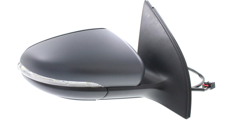 Passenger Side Mirror, Power, Manual Folding, Heated, Paintable, In-housing Signal Light, With memory, Without Puddle Light, Without Auto-Dimming, Without Blind Spot Feature