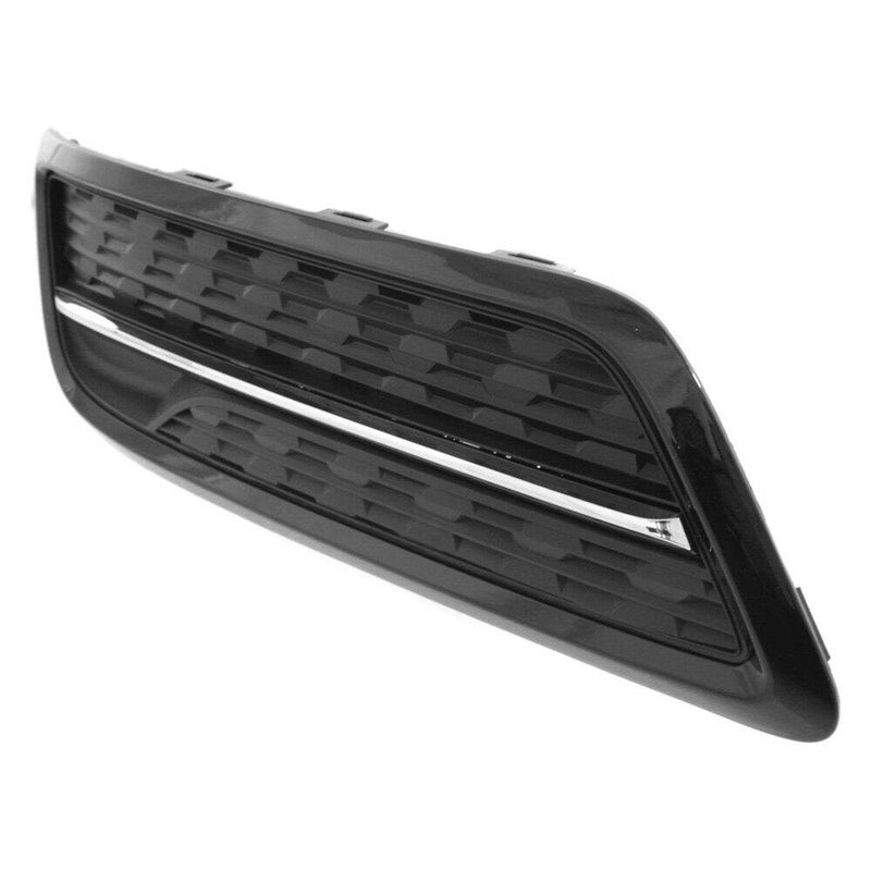 Driver Side Fog Light Cover – Black with Chrome Molding