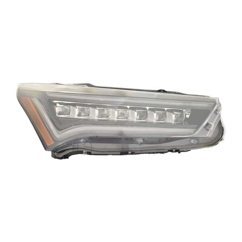 Passenger Side LED Headlight Assembly; Without Adaptive Lamps; Fits Models With Fog Lights [A-Spec]; Without Logo