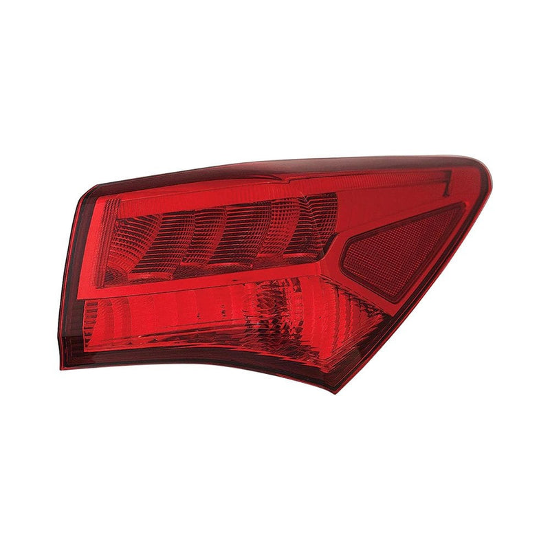Passenger Side Outer Tail Light Assembly; Without A-Spec [Without Smoked Lens]